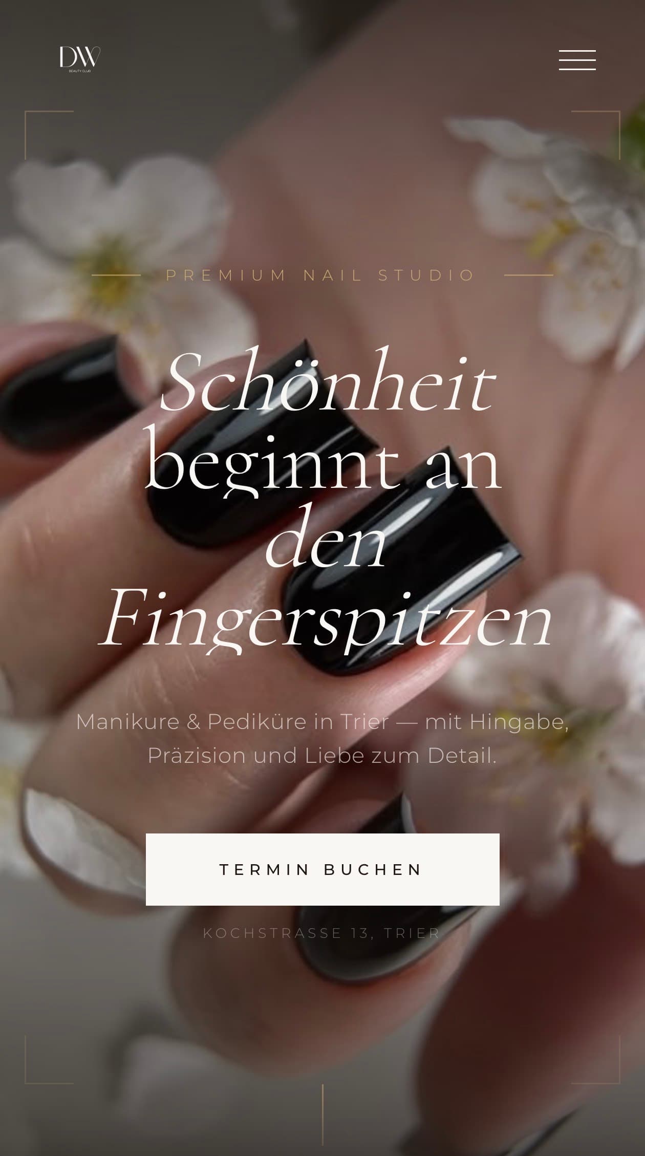 DW Beauty Club — Mobile Ansicht