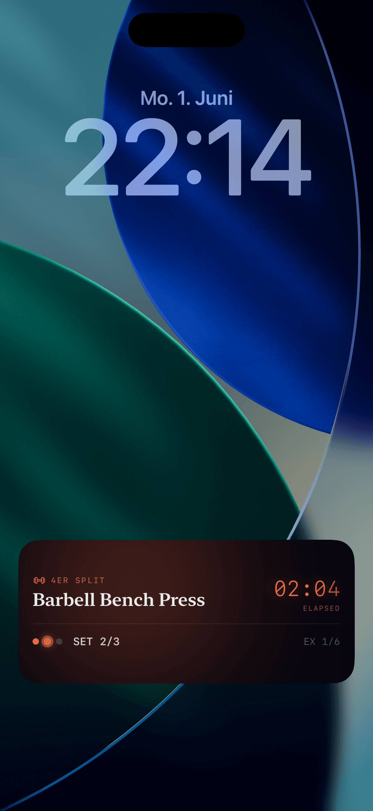WorkoutTracker — Live Activity